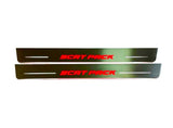 LED door sill plates stainless steel Dodge Charger LD 2011+ with SCAT PACK logo