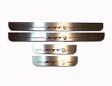 Dodge Charger LD 2023+ stainless steel LED door sill plates with SRT HELLCAT logo