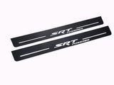 LED door sill plates for Dodge Charger LD 2011+ stainless steel with SRT POWERED logo