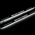 Dodge Charger LD 2011+ stainless steel LED door sill plates with SCAT PACK logo
