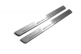 Dodge Charger LD 2011+ stainless steel LED door sill plates with SCAT PACK logo