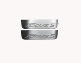 Ford Focus III 2011+ stainless steel illuminated entry guards with Focus S logo