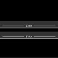 Illuminated LED Door Sill Tread Plates Hyundai i40 2012-2020 With i40 Logo Hyundai Led Door Sills opdesign