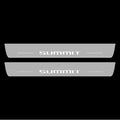 Illuminated LED Door Sill Tread Plates Jeep Grand Cherokee IV 2010-2021 With SUMMIT Logo Jeep Led Door Sills opdesign