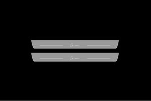 Illuminated LED Door Sill Tread Plates Lancia Thema 2011-2014 With Thema Logo Lancia Led Door Sills opdesign