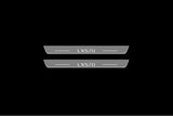 stainless steel LED door sill plates for Lexus LX III 2008+ with LX570 logo