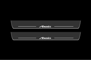 Illuminated LED Door Sill Tread Plates Mazda 3 III 2013-2019 With Axela Logo Mazda Led Door Sills opdesign