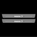 Illuminated LED Door Sill Tread Plates Mazda 5 I 2005-2010 With Mazda 5 Logo Mazda Led Door Sills opdesign