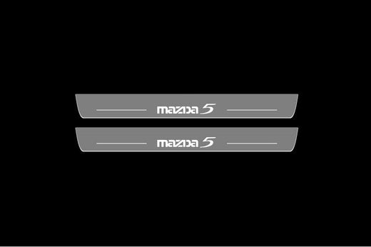 Mazda 5 I 2005+ Stainless Steel LED Door Sills – Mazda 5 Logo