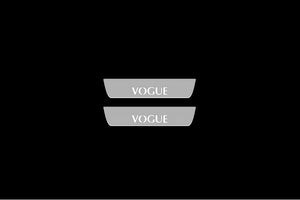 Illuminated LED Door Sill Tread Plates Range Rover III 2002-2012 VOGUE With VOGUE Logo Range Rover Led Door Sills opdesign