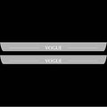 Illuminated LED Door Sill Tread Plates Range Rover III 2002-2012 VOGUE With VOGUE Logo Range Rover Led Door Sills opdesign