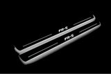 LED door sill plates stainless steel Scion FR-S 2012+ with FR-S logo