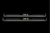 Scion FR-S 2012+ door sill plates in stainless steel with FR-S logo