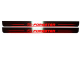 Subaru Forester IV 2012+ door sill plates in stainless steel with Forester logo