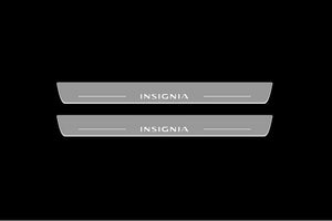 Illuminated LED Door Sill Tread Plates Vauxhall Insignia II 2017+ With Insignia Logo Vauxhall Led Door Sills opdesign