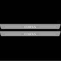 Illuminated LED Door Sill Tread Plates Vauxhall Corsa E 3D 2014–2019 With Corsa Logo Vauxhall Led Door Sills opdesign