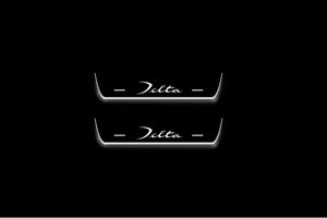 Lancia Delta III 2008+ Stainless Steel LED Door Sills – Delta Logo