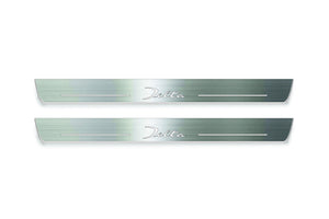 Lancia Delta III 2008+ Stainless Steel LED Door Sills – Delta Logo
