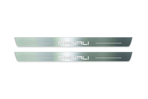 GMC Canyon II 2014-2022 LED Door Sills Illuminated Scuff Denali Logo Stainless Steel Entry Guards