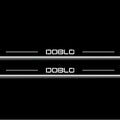 Fiat Doblo II 2010+ LED Door Sills Illuminated Scuff Doblo Logo Stainless Steel Entry Guards