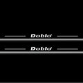 Fiat Doblo I 2000-2010 LED Door Sills Illuminated Scuff Doblo Logo Stainless Steel Entry Guards Door Sills Decoin