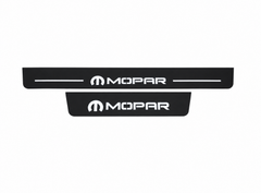Dodge Charger Matte PRO LED door sills with MOPAR Emblem design