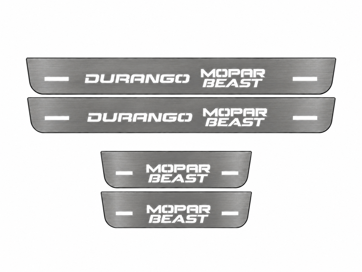 DURANGO MOPAR BEAST Stainless Full set — Day — two long and two short plates