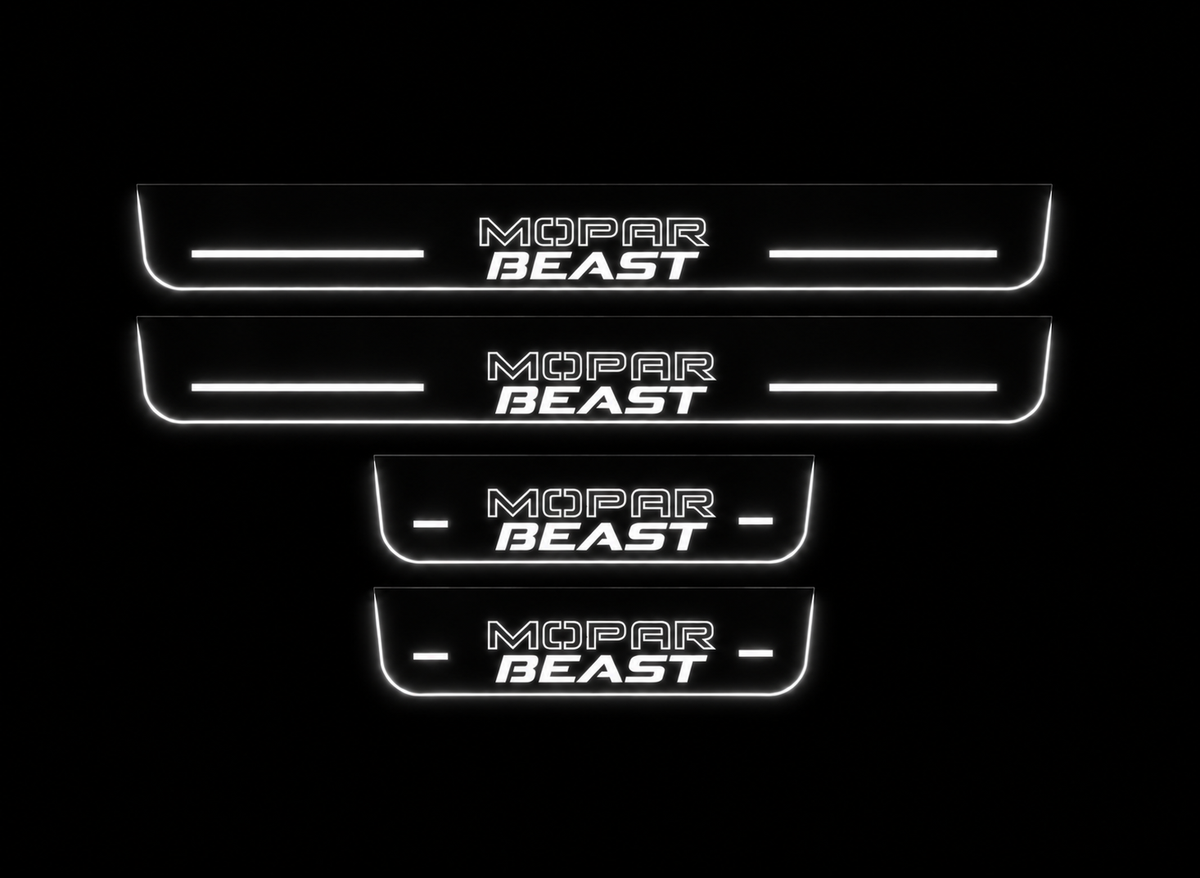 MOPAR BEAST Type2 exact Full4 Night nearblack metal with side LED edge illumination