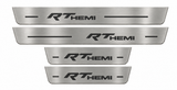 RT HEMI Stainless Full set, two long and two short plates, matching Day view with illumination off.