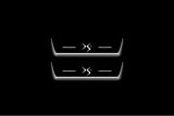Citroen DS4 I 2011+ stainless steel illuminated entry guards with DS4 logo
