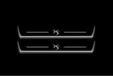 Citroen DS4 I 2011+ LED door sill plates stainless steel with DS4 logo