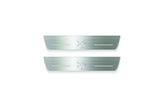 Citroen DS5 2011+ LED door sill plates in stainless steel with DS5 logo