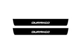 illuminated door sill protectors Dodge Durango III 2011+ stainless steel with Durango logo
