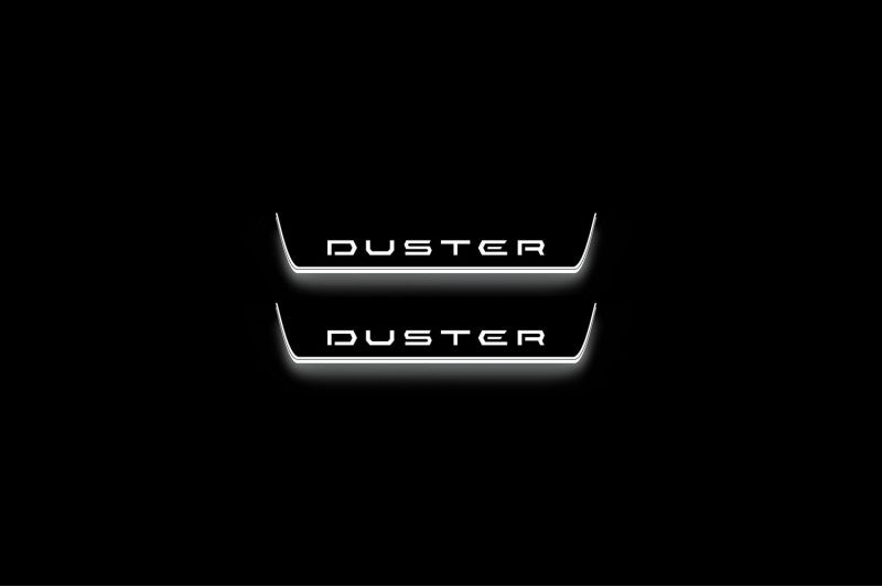 Renault Duster III 2024+ Stainless Steel LED Door Sills – Duster Logo