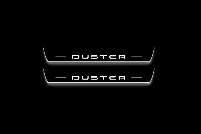 Renault Duster III 2024+ Stainless Steel LED Door Sills – Duster Logo