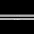 Illuminated LED Door Sill Tread Plates Mercedes E W124 1985-1996 With AMG Logo Mercedes Led Door Sills opdesign