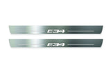 BMW 5 E34 1987+ LED door sill plates stainless steel with E34 logo