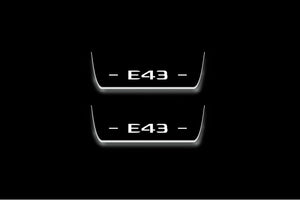 Mercedes-Benz E W213 Stainless Steel LED Door Sills – AMG E43 Logo