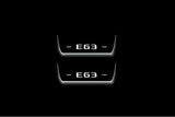Mercedes-Benz E W213 Stainless Steel LED Door Sills – AMG E63 Logo