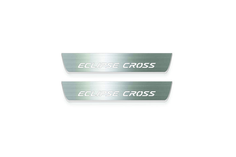 Mitsubishi Eclipse Cross Stainless Steel LED Door Sills – Eclipse Cross Logo