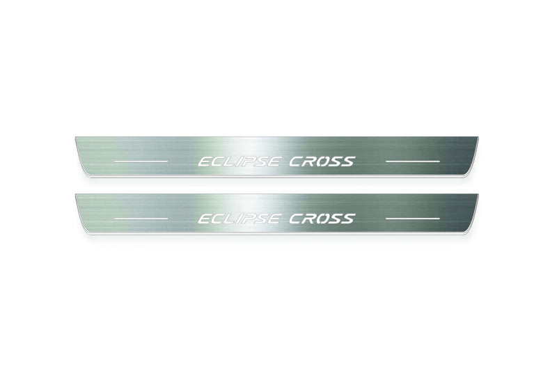 Mitsubishi Eclipse Cross Stainless Steel LED Door Sills – Eclipse Cross Logo
