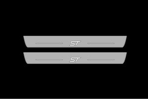 Ford Edge II 2015+ LED Door Sills Illuminated Scuff ST Logo Stainless Steel Entry Guards Door Sills Decoin
