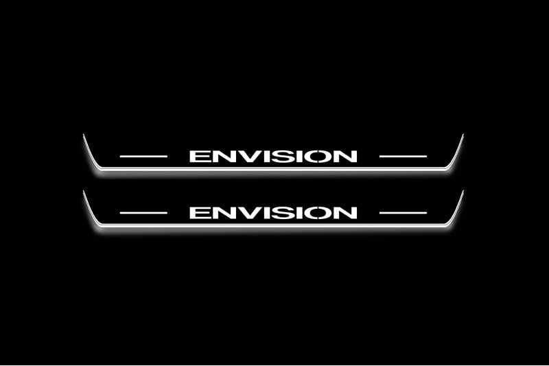 stainless steel door sill plates for Buick Envision I 2014+ with Envision logo