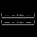 Mercedes EQE V295 Stainless Steel LED Door Sills – Mercedes-Benz Logo