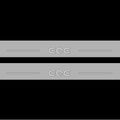 Illuminated LED Door Sill Tread Plates Mercedes EQE SUV 2022+ With EQE Logo Mercedes Led Door Sills opdesign