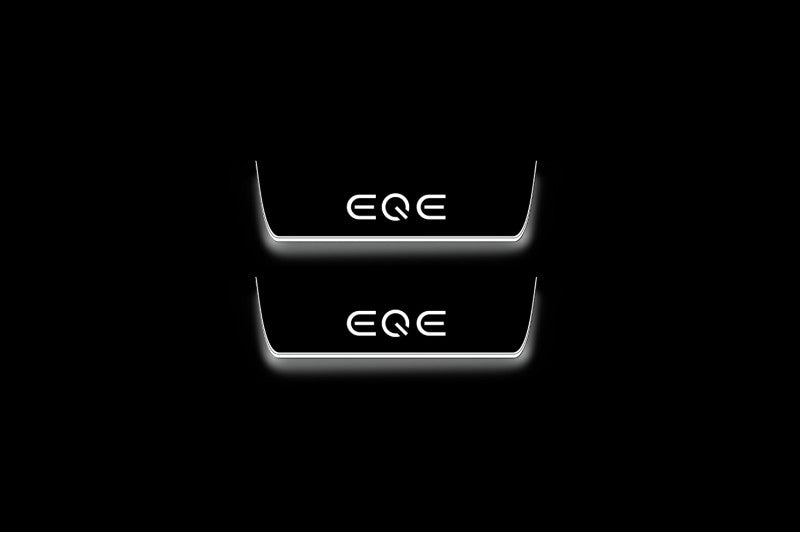 Mercedes-Benz EQE SUV X294 Stainless Steel LED Door Sills – EQE Logo