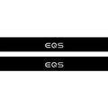 Mercedes EQS SUV 2022+ Illuminated Matte Sill Plates with logo EQS Mercedes Led Door Sills PRO opdesign