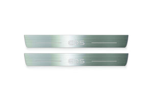Mercedes-Benz EQS SUV X296 Stainless Steel LED Door Sills – EQS Logo