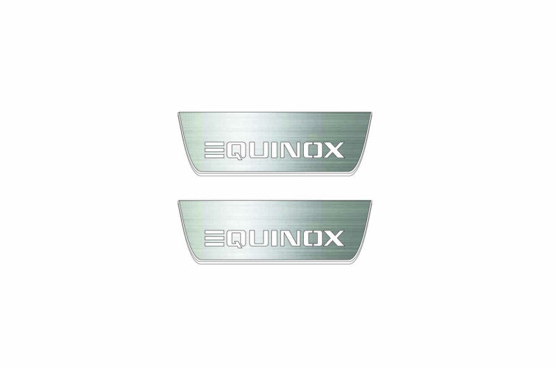 Chevrolet Equinox EV 2024+ Stainless Steel LED Door Sills – Equinox Logo