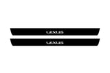 Lexus ES VII 2018+ illuminated door sill protectors with Lexus logo
